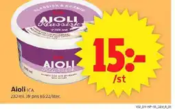 ICA Supermarket Aioli ICA. erbjuda