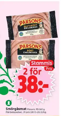 ICA Supermarket Smörgåsmat Pärsons. erbjuda