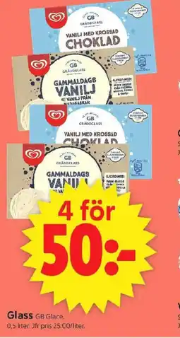 ICA Supermarket Glass GB Glace. erbjuda