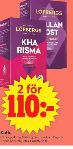 ICA Supermarket Kaffe erbjuda