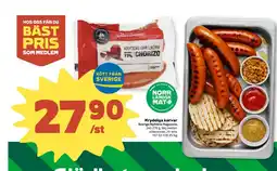 Stora Coop Kryddiga korvar Sverige/Nyhléns Hugosons. erbjuda