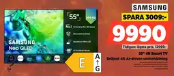 Power Samsung 55" 4K Smart TV Briljant 4K Al-driven underhållning erbjuda