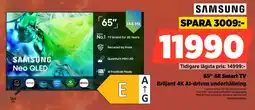 Power Samsung 65" 4K Smart TV Briljant 4K Al-driven underhållning erbjuda