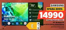 Power Samsung 75" 4K Smart TV Briljant 4K Al-driven underhållning erbjuda