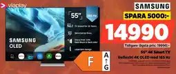 Power Samsung 55" 4K Smart TV Reflexfri 4K OLED med 165 Hz erbjuda