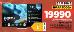 Power Samsung 65" 4K Smart TV Reflexfri 4K OLED med 165 Hz erbjuda