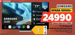 Power Samsung 77" 4K Smart TV Reflexfri 4K OLED med 165 Hz erbjuda