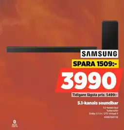 Power Samsung 5.1-kanals soundbar erbjuda