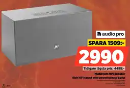 Power Audio pro Multiroom HiFi Speaker Rich HiFi sound with powerful bass boost erbjuda