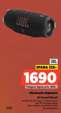 Power Jbl Bluetooth-högtalare Al Sound Boost erbjuda