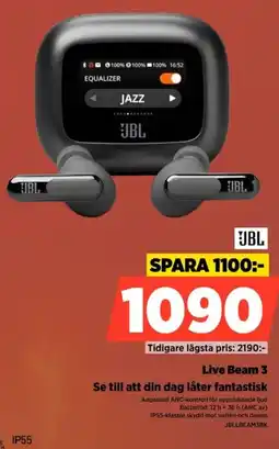 Power Jbl Live Beam 3 Se till att din dag låter fantastisk erbjuda
