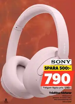 Power Sony Trådlösa hörlurar erbjuda