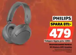 Power Philips Brusreducerande hörlurar 80 timmars ANC-lyssning erbjuda