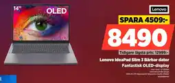 Power Lenovo IdeaPad Slim 3 Bärbar dator Fantastisk OLED-display erbjuda