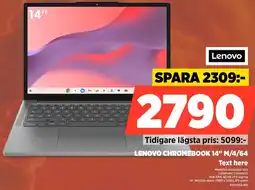 Power Lenovo chromebook 14" m/4/64 Text here erbjuda