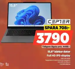 Power Cepter 15,6" bärbar dator Full HD IPS-display erbjuda