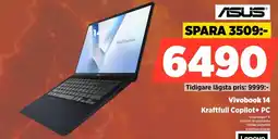Power Asus Vivobook 14 Kraftfull Copilot+ PC erbjuda