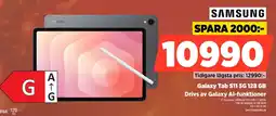 Power Samsung Galaxy Tab S11 5G 128 GB Drivs av Galaxy Al-funktioner erbjuda