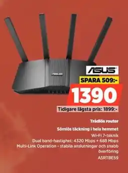 Power Asus Trådlös router Sömlös täckning i hela hemmet erbjuda