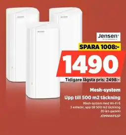Power Jensen Mesh-system Upp till 500 m2 täckning erbjuda