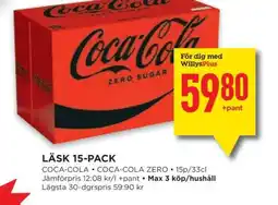 Willys LÄSK 15-PACK erbjuda