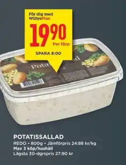 Willys POTATISSALLAD erbjuda