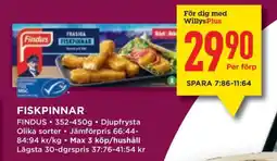 Willys Fiskpinnar erbjuda