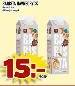 Rinkeby Matcenter Garant Barista havredryck erbjuda