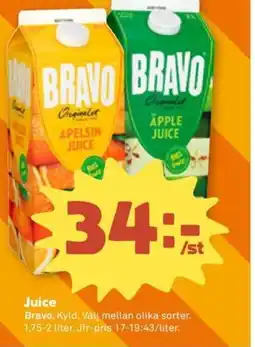 Stora Coop Bravo Juice erbjuda