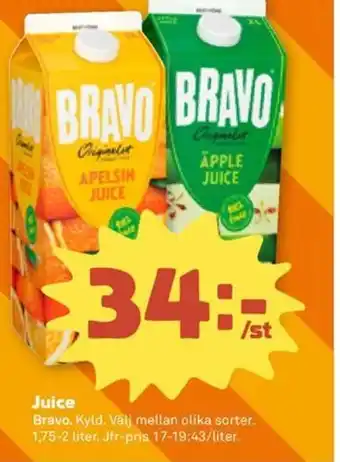 Stora Coop Bravo Juice erbjuda