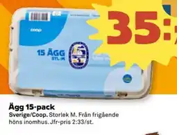 Stora Coop Ägg 15-pack erbjuda
