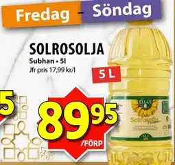 Matvärlden Tensta SOLROSOLJA erbjuda