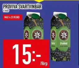 Matdax Proviva svartvinbär erbjuda