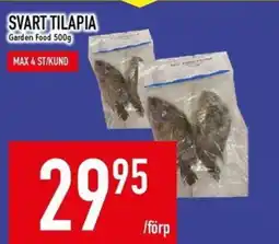 Matdax Svart tilapia erbjuda