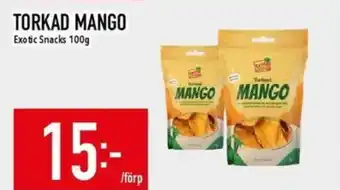 Matdax Torkad mango erbjuda
