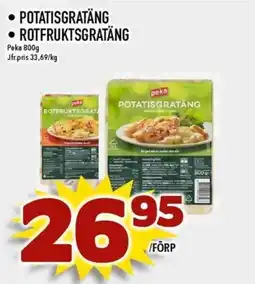 Matdax Peka Potatisgratäng • rotfruktsgratäng erbjuda
