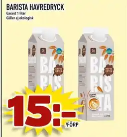 Din Mat Garant Barista havredryck erbjuda