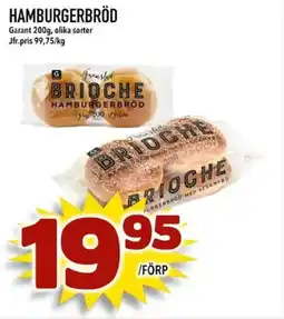 Din Mat Garant Hamburgerbröd erbjuda
