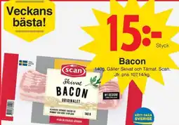 Matöppet Scan Bacon erbjuda