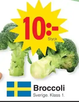 Matöppet Broccoli erbjuda