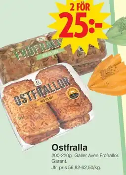 Matöppet Garant Ostfralla erbjuda