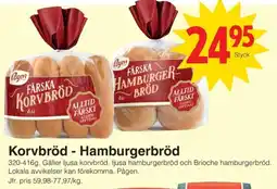 Matöppet Pågen Korvbröd - Hamburgerbröd erbjuda