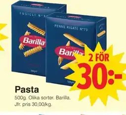 Matöppet Barilla Pasta erbjuda