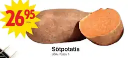 Matöppet Sötpotatis erbjuda