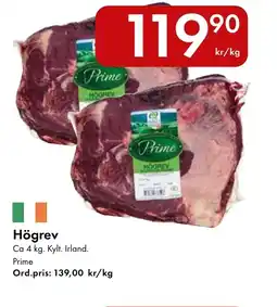 Snabbgross Prime Högrev erbjuda