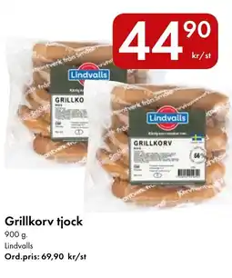 Snabbgross Lindvalls Grillkorv tjock erbjuda