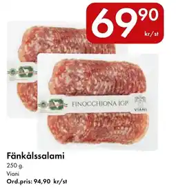 Snabbgross Viani Fänkålssalami erbjuda