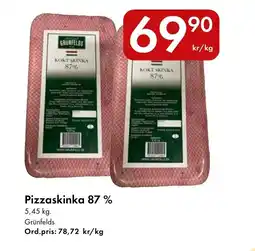Snabbgross Grünfelds Pizzaskinka 87 % erbjuda