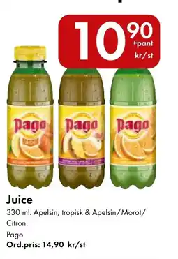 Snabbgross Pago Juice erbjuda