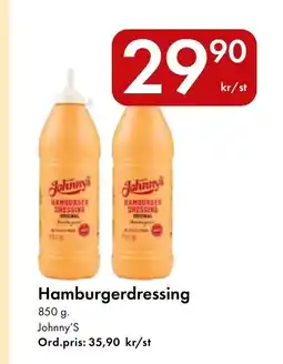 Snabbgross Johnny's Hamburgerdressing erbjuda